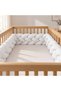 Knotted Braided Crib Bumper -White- 280 cm - 2