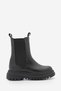 Women's Thick Sole Elastic Side Band Daily Boots Bekira Black - 3