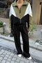 Women's Parachute Fabric Detailed Zippered Tracksuit Set - 6