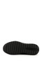 Men's Black Lace-Up Rubber Sole Genuine Leather Sneakers - 6