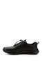 Men's Black Lace-Up Rubber Sole Genuine Leather Sneakers - 5