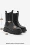 Women's Thick Sole Elastic Side Band Daily Boots Bekira Black - 8