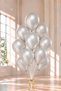 12 inch metallic silver balloon 10pcs