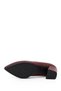 Burgundy Antique Gön Genuine Leather Pointed Toe Medium Thick Heeled Women's Shoes 24170 - 7