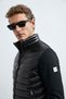 Glen Men's Knitted Goose down Inflatable Coat Black - 5