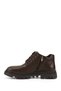 Men's Brown Zippered Thermo Sole Genuine Leather Boots - 5