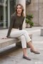 Women's Mink Suede Genuine Leather Ballerinas - 4