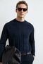 Grand Men's Sweater Navy Blue - 2