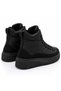 Men's High Black Sole Black Parachute Fabric Skin Detailed Half Ankle Sports Boots - 3