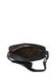 Women's Black Genuine Leather Straw Knit Long Strap Shoulder Bag - 7