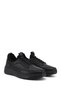 Men's Black Lace-Up Genuine Leather Sneakers - 2