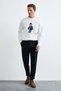 Miles Men's Sweatshirt Off-White - 3