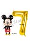7 Year Old Birthday Mickey Mouse Balloon Set - Concept and Gold Number Balloon - 3