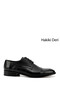 Black Heel Platinum Genuine Leather Round Toe Leather Sole Lace Up Men's Shoes 01727
