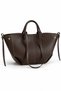 Women's Polen Stitched Detail Tote Hand and Shoulder Bag – Brown