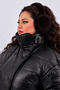 Plus Size Women's 50-54 Size Quilted Fiber Padded Lined Buttoned Pocketed Jacket Aysel - 8
