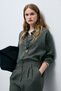Barrı Women's Linen Shirt Khaki - 2