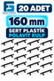 Hard Plastic Polavit 160 mm Black Furniture Handle 20 Pieces - 3