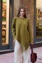 Tassel Detail Sweater Oil Green - 3