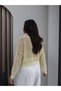 Boat Neck Openwork Knitwear Blouse - 5