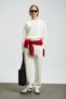 Alıce Women's Knitted Sweatshirt Off-White - 3