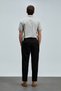 Albert Smart Men's Chino Pants Comfort Pleated Black - 6