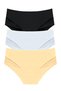 Women's Cotton in Lace Bato Panties - 3-Piece Trial Pack - High Waist - 2