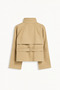 Model: Stand-Up Collar, Back Windbreaker Detail, Lined Women's Trench Coat Jacket Trench Coat - 5