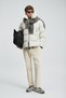 Tommy Men's Hooded Goose down Inflatable Coat Stone - 3