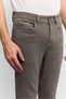 Men's Gray Khaki Antique Washed Cotton Elastane Madrid Comfort Slim Fit Jean Trousers A62Y3530 - 2