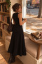 Women's Black Button Detailed Crew Neck Knitwear Vest and Long Skirt Two-Piece Set - 6