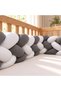 Knotted Braided Crib Bumper - Grey - 280 cm - 4