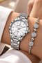 Women Wrist Watch Waterproof Silver Color Steel Cord - Bracelet Gift Dkby2044C5