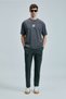 Helıx Modern Graphic T-Shirt Dark Gray