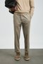 Amber Smart Men's Chino Pants Slim Fit Beige - 2