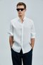 Pitaya Men's Linen Shirt Comfort Fit White - 3