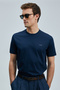 Bran Modern Graphic T-Shirt Navy Blue - 4