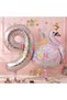 Swan Balloon 9 Year Old Foil Set Concept Birthday Set Age Balloon Set