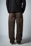 Dust Noir Baggy Fit Distressed Black Men's Jeans - 3