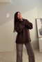 Sparkly Basic Sweater Brown - 5