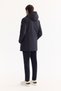 Men's Navy Blue Hooded Water Repellent Windproof -7 Degree Resistant Long Regular Fit Coat A52Y61 - 4