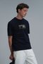 Bıanca Modern Graphic T-Shirt Navy Blue - 5