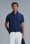 Laon Smart Men's Polo T-Shirt Slim Fit Light Navy Blue - 3