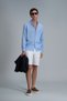 Pitaya Men's Linen Shirt Comfort Fit Blue - 4