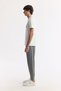 Men's Ecru Crew Neck Printed Bi-Stretch Interlock Regular Fit T-Shirt A51Y1092 - 3