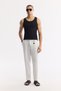 Men's Black U-Neck Basic Cotton Ribbed Regular Fit Undershirt A51Y1127 - 7