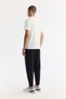 Men's Ecru Crew Neck Printed Bi-Stretch Interlock Regular Fit T-Shirt A51Y1166 - 4