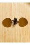 Leather Lined Polyester Core Horn Shepherd Button 5.2x1.8cm.