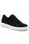 Men's Black Suede White Sole Sneaker Comfortable Daily Casual Sports Shoes Ba0581