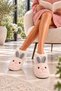 Women's Warm Lined Rabbit Pattern Slippers Home Boots Home Shoes New Year Christmas